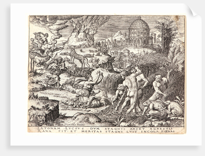 Latona Transforms the Lykian Peasants Who Had Insulted Her into Frogs by Etienne Delaune