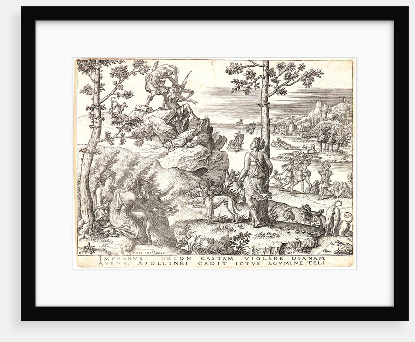 Orion Killed by Apollo, 16th century by Etienne Delaune