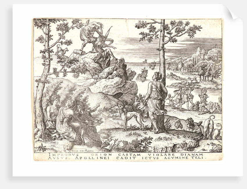 Orion Killed by Apollo, 16th century by Etienne Delaune