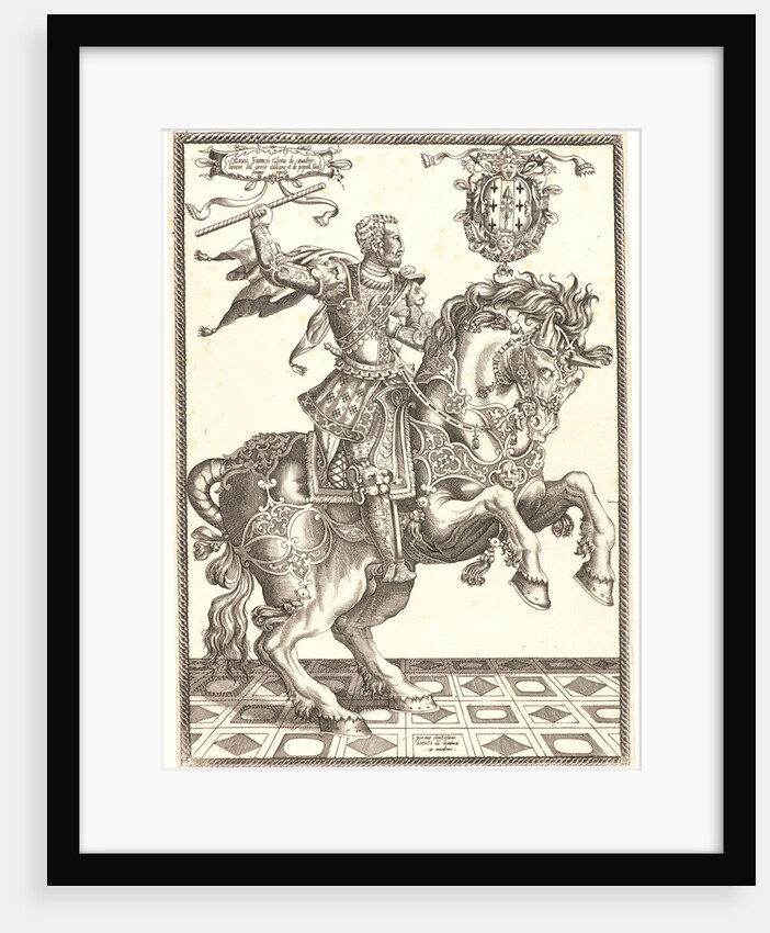 Equestrian Portrait of Ottavio Farnese, ca. 1550-1560 by Cristofano Bertelli