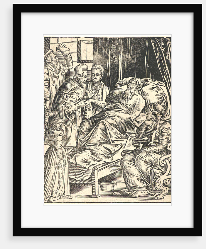 Sickroom of an Old Man, 16th century (printed later) by Anonymous