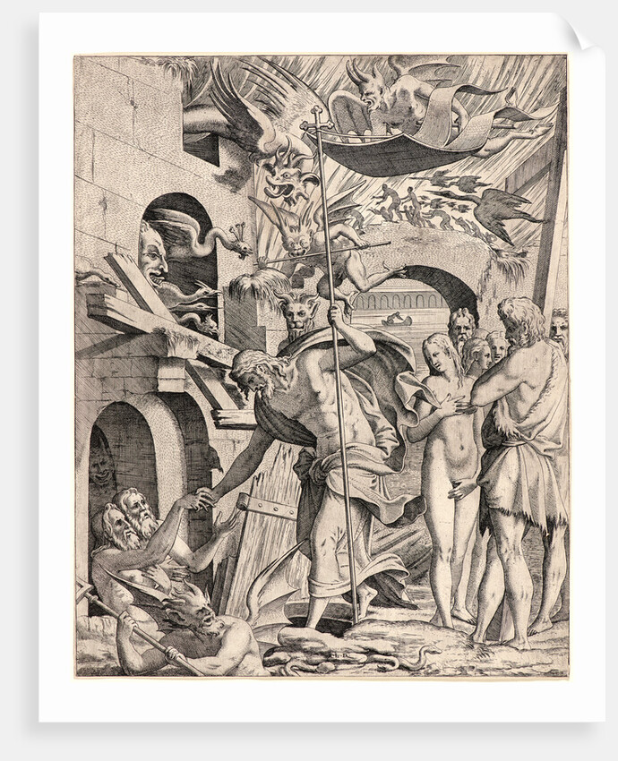 Christ in Limbo, ca. 1547 by Monogrammist L. D.