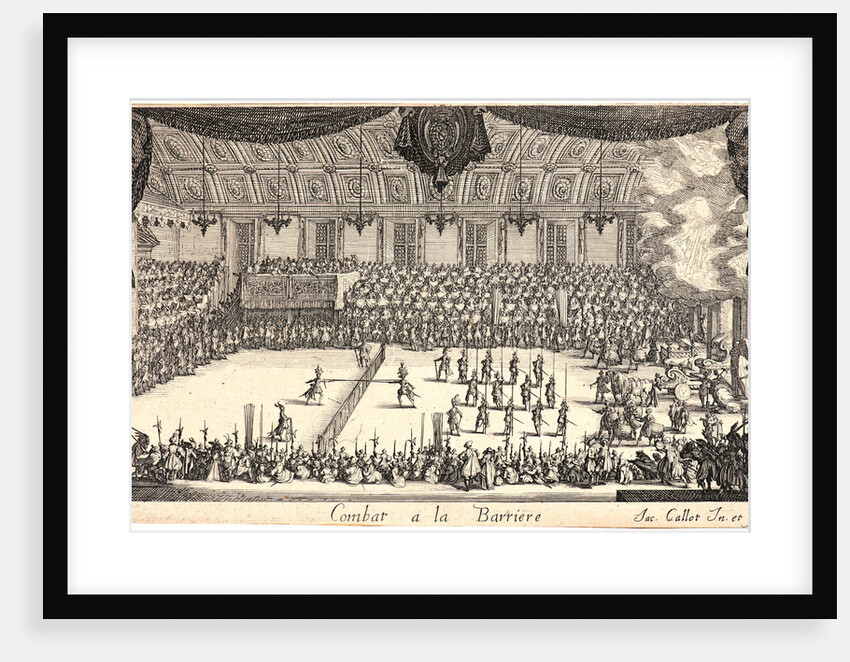 Le Combate, 17th century by Jacques Callot