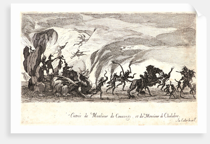 Entree de MM. de Couvonge et de Chalabre, 17th century by Jacques Callot