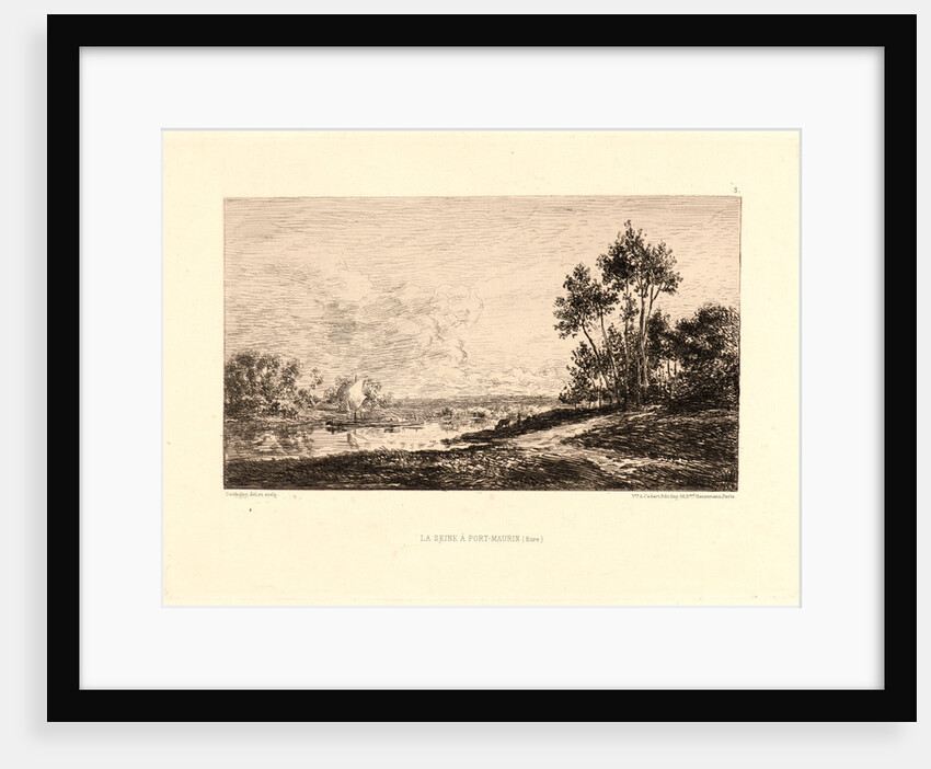 La Seine à Port-Maurin (Eure), 1876 by Charles François Daubigny