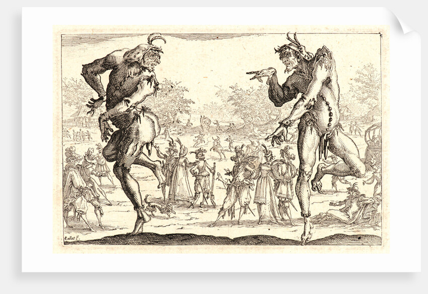 The Two Pantaloons (Les Deux Pantalons), 1616 by Jacques Callot
