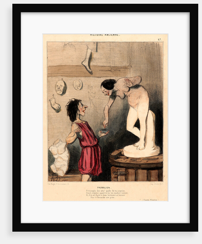 Pygmalion, 1842 by Honoré Daumier