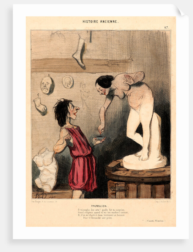 Pygmalion, 1842 by Honoré Daumier