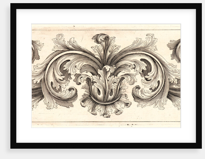 Plate 3 from the set of Twelve Ornament Friezes, ca. 1670 by Domenico Bonavera