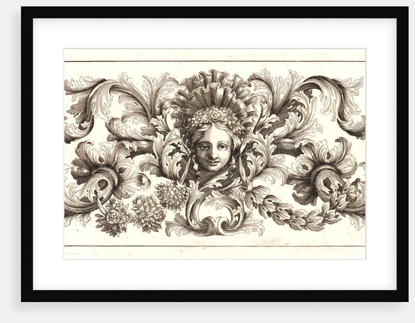 Plate 5 from the set of Twelve Ornament Friezes, ca. 1670 by Domenico Bonavera