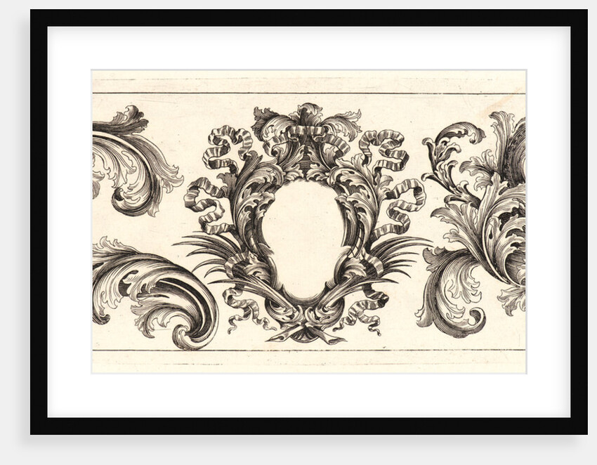 Plate 7 from the set of Twelve Ornament Friezes, ca. 1670 by Domenico Bonavera