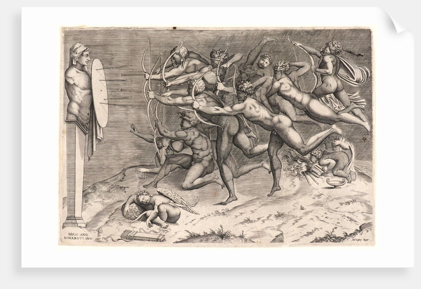Vices Aiming at a Target, ca. 1548-1560 by Nicolas Béatrizet