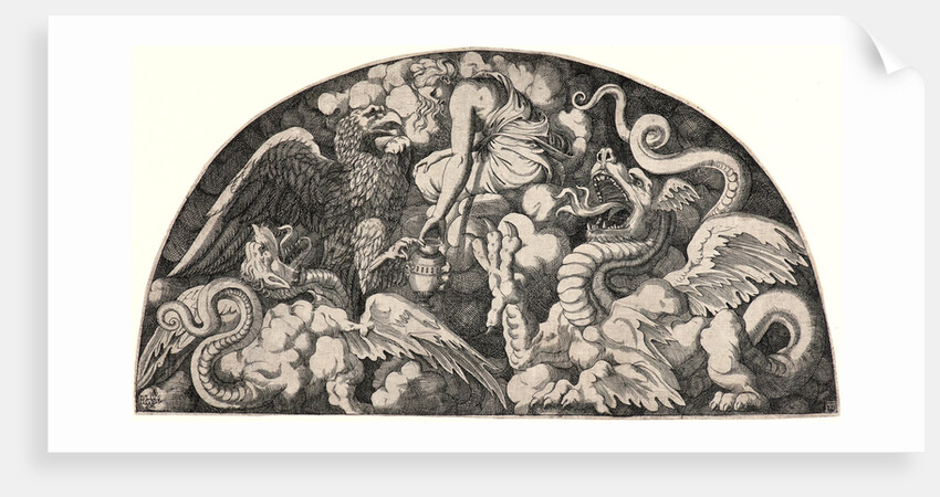 Jupiter's Eagle Bringing Psyche Water from the River Styx, 1540 by Monogrammist L. D.