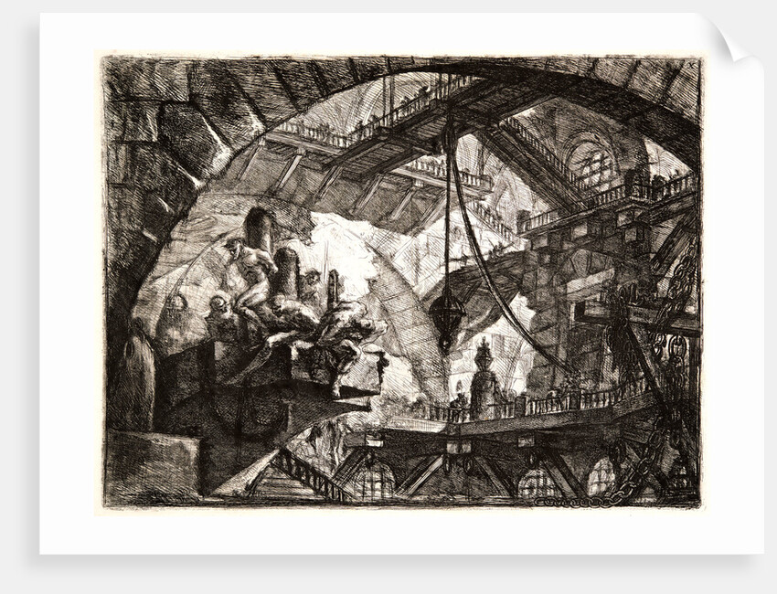 Prisoners on a Projecting Platform, 1761 by Giovanni Battista Piranesi