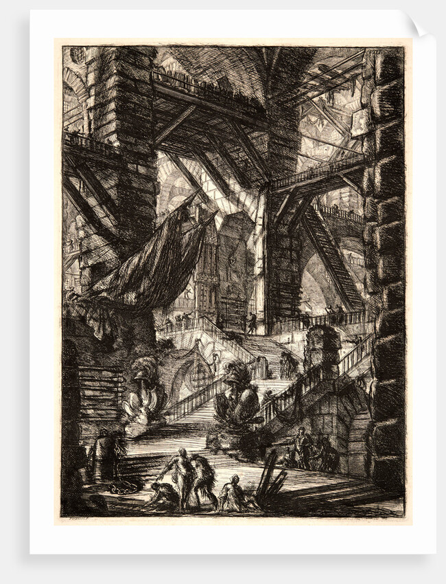 The Staircase with Trophies, 1761 by Giovanni Battista Piranesi