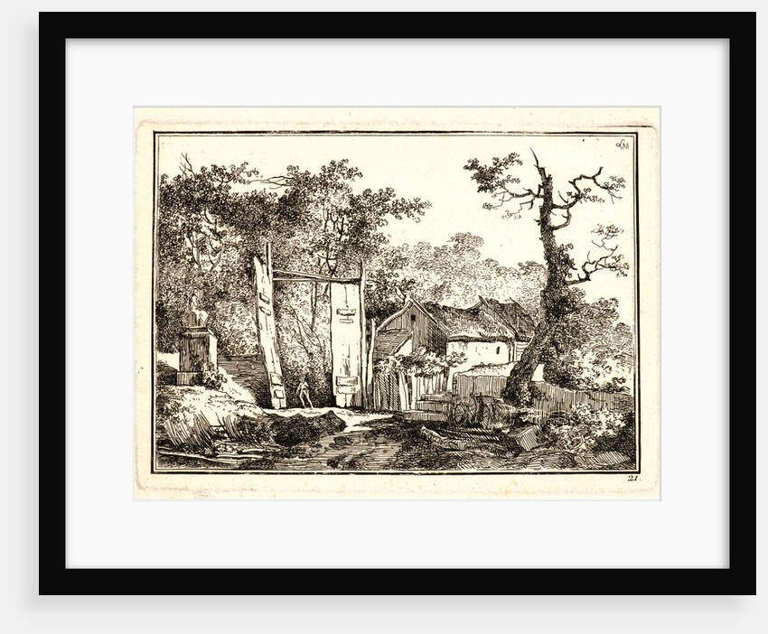 La Porte rustique à deux battants, after 1779 by Louis Gabriel Moreau