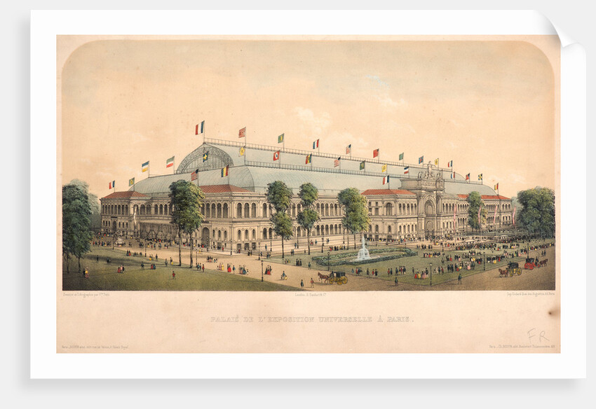 Palais de l'exposition universelle à Paris, ca. 1867 by Victor Petit