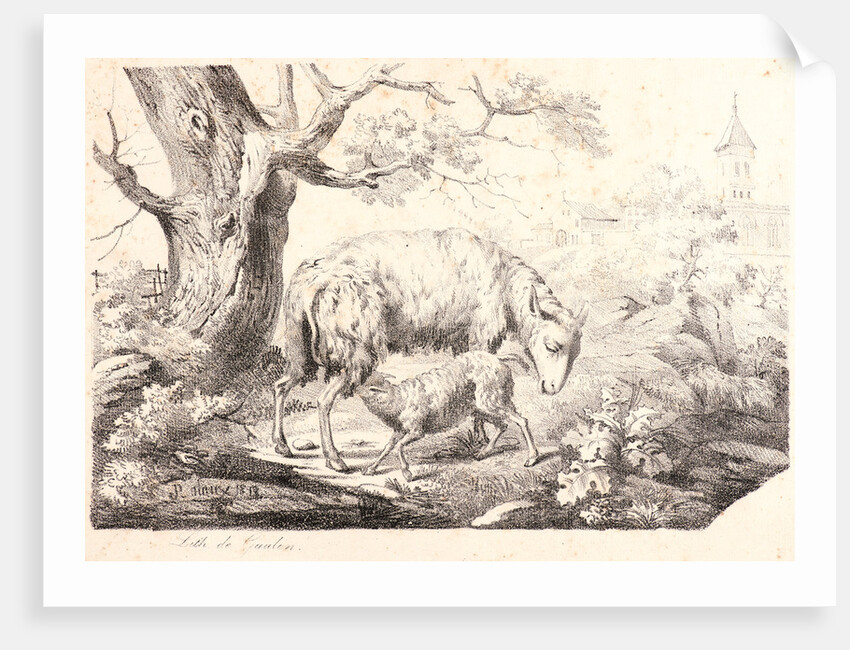 Ewe with Lamb, 1818 by Jean-Paul Alaux