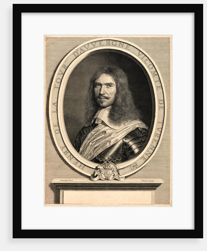 Portrait of Henri de la Tour d'Auvergne, Vicomte de Turenne, 17th century by Robert Nanteuil