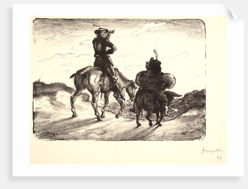 Don Quixote and Sancho Panza, 1890 by Louis Anquetin