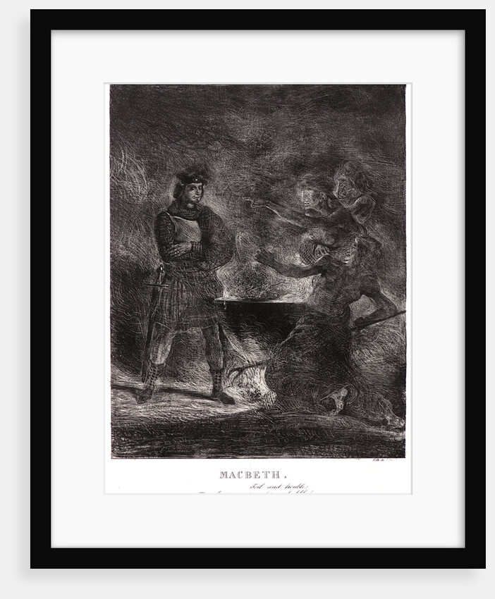 Macbeth. Toil and Trouble: Fire burn and cauldron bubble, 1825 by Eugène Delacroix