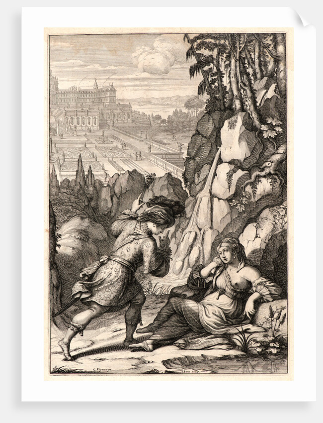 Roger Finds His Sister, Agnes, ca. 1657 by Abraham Bosse