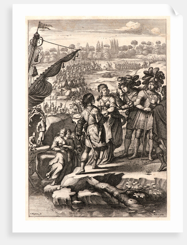 Agnes Confers with the King, ca. 1657 by Abraham Bosse