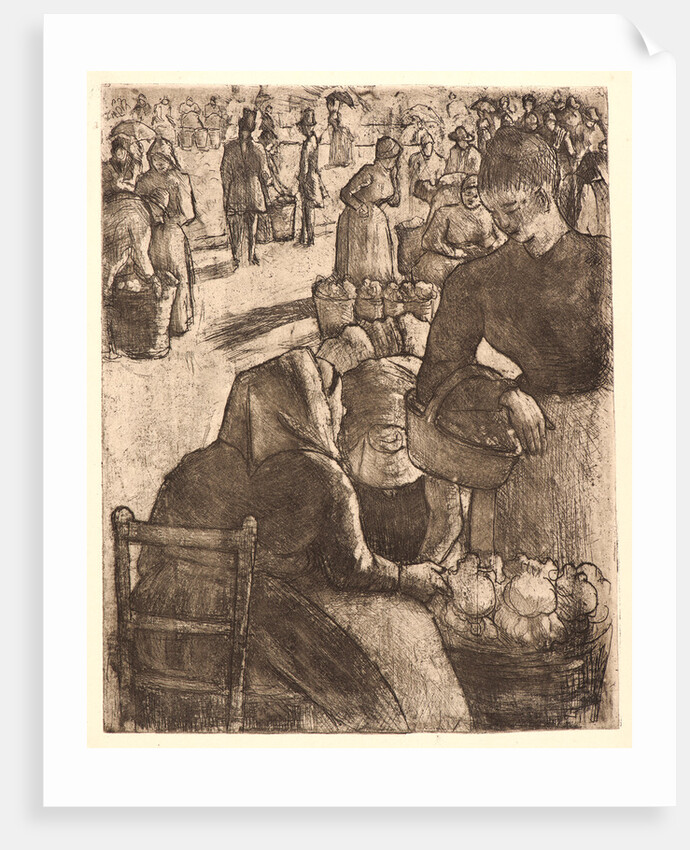 Vegetable Market (Marché aux légumes, à Pontoise), 1891 by Camille Pissarro