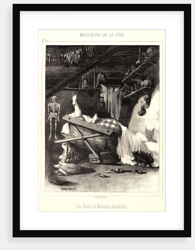 The Nights of Mr. Baudelaire (Les Nuits de Monsieur Baudelaire), 1861 by Durandeau