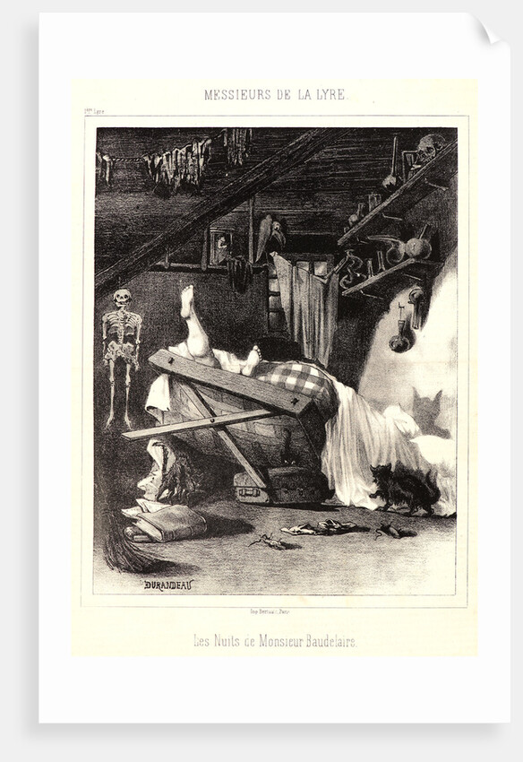 The Nights of Mr. Baudelaire (Les Nuits de Monsieur Baudelaire), 1861 by Durandeau