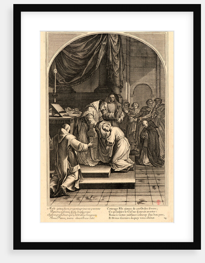 The Life of Saint Bruno, or The Founding of the Carthusian Order, Plate 14, 17th-18th century by Anonymous