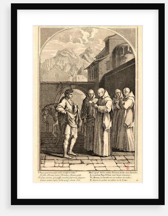 The Life of Saint Bruno, or The Founding of the Carthusian Order, Plate 15, 17th-18th century by Anonymous