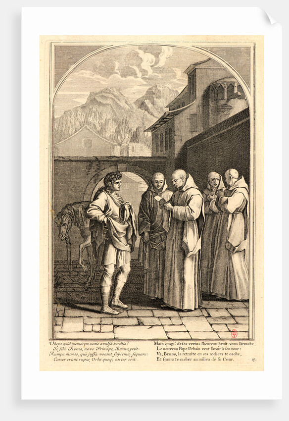 The Life of Saint Bruno, or The Founding of the Carthusian Order, Plate 15, 17th-18th century by Anonymous