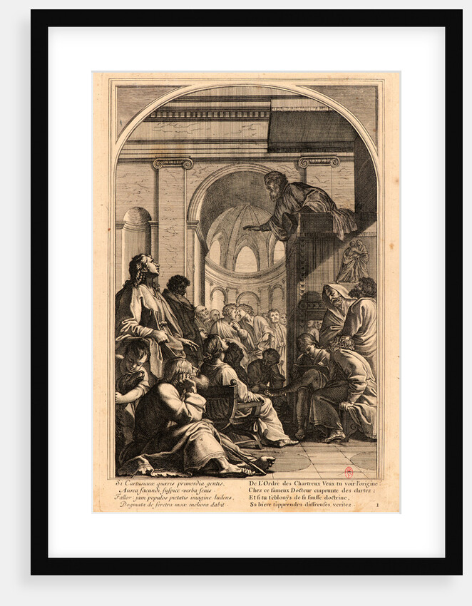 The Life of Saint Bruno, or The Founding of the Carthusian Order, Plate 1, 17th-18th century by Anonymous