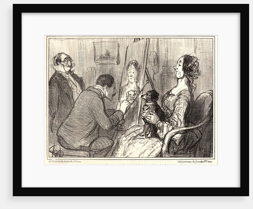 Puisque maintenant il est de la famille.., 1856 by Honoré Daumier