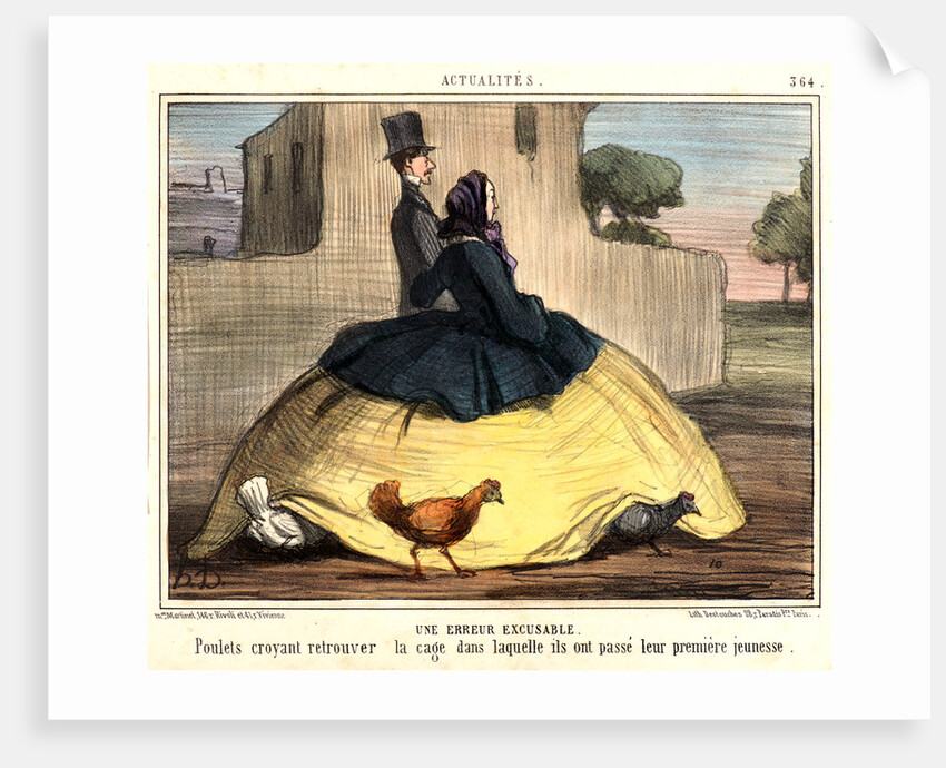 Une Erreur Excusable, 1857 by Honoré Daumier