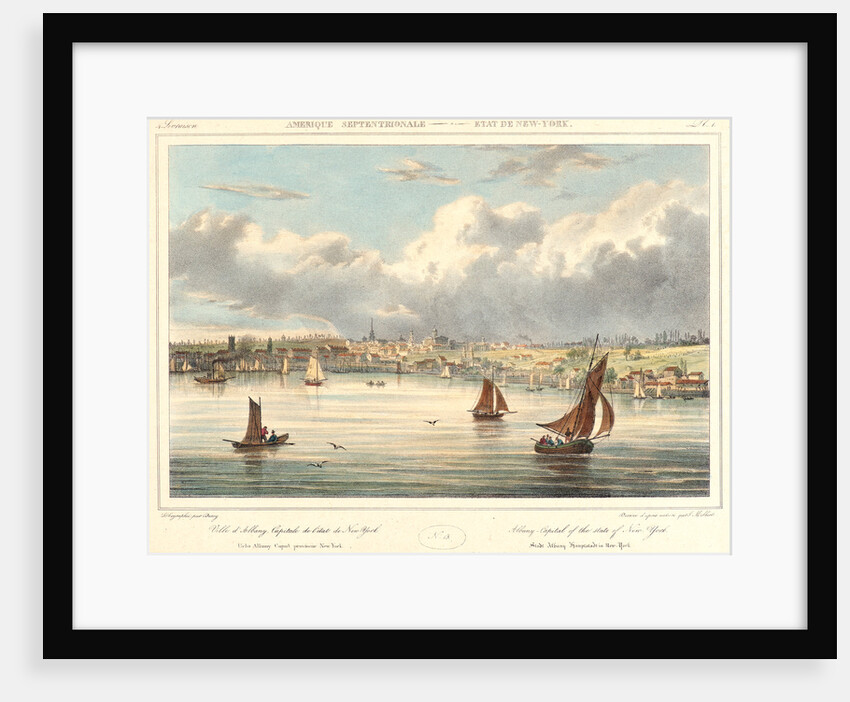 Albany—Capital of the State of New York, 1827-1828 by Isidore-Laurent Deroy
