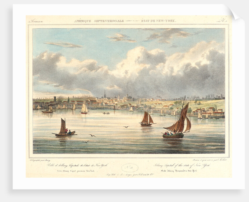 Albany—Capital of the State of New York, 1827-1828 by Isidore-Laurent Deroy
