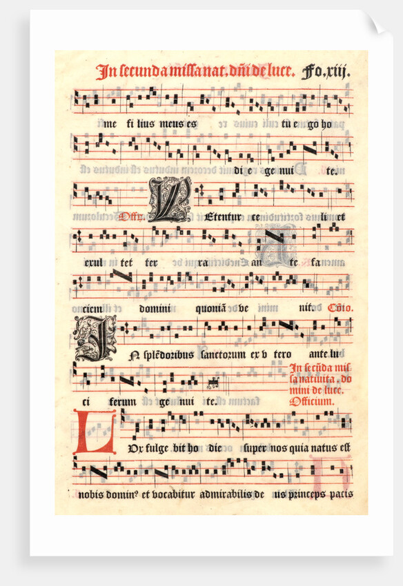 Leaf from a French Psalter, 1551 by Anonymous