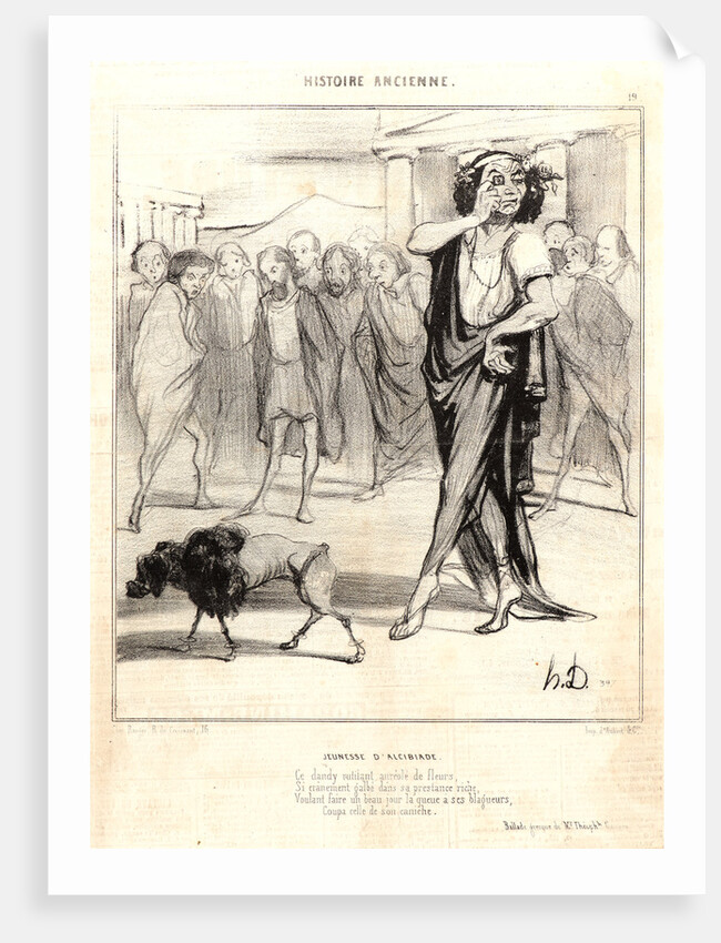 Jeunesse d'Alcibiade, 1842 by Honoré Daumier