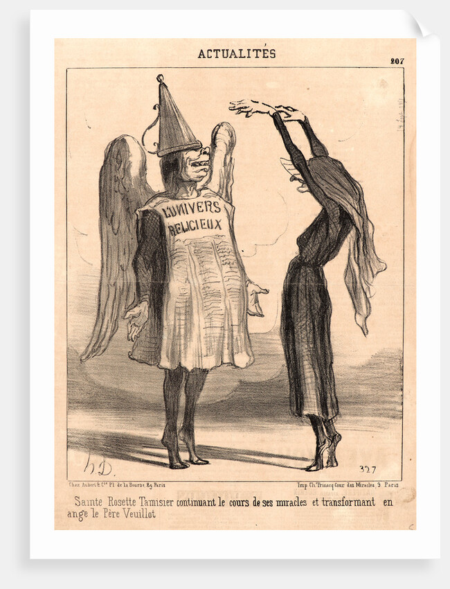 Sainte Rosette Tamisier.., 1851 by Honoré Daumier