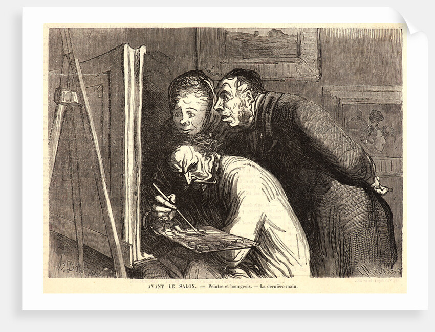 Avant le Salon.—Peintres et Bourgeois.—La dernier main, 1862 by C. Maurand