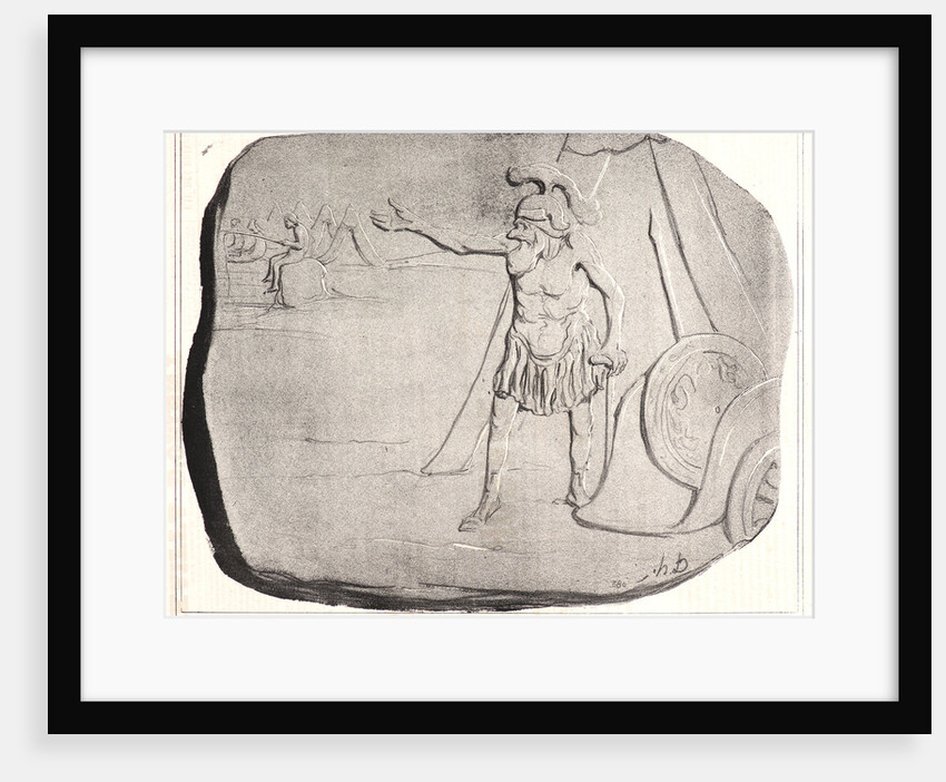 La Colère d'Agamemnon, 1842 by Honoré Daumier