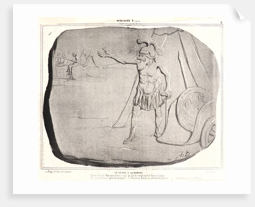 La Colère d'Agamemnon, 1842 by Honoré Daumier