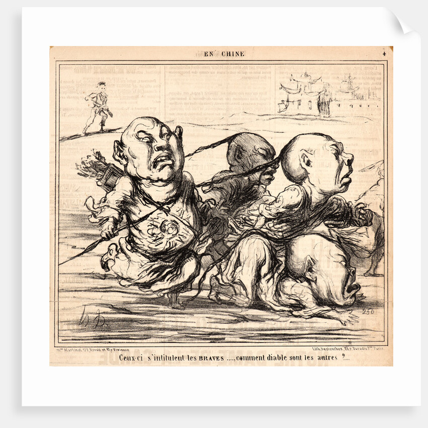 Ceux-ci s'intitulent les braves.., 1859 by Honoré Daumier