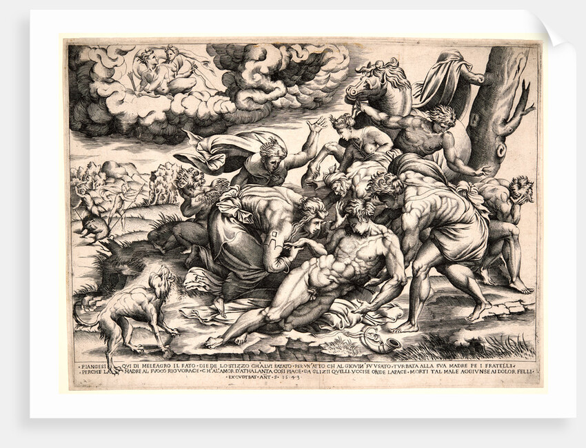 The Death of Meleager, 1543 by Nicolas Béatrizet