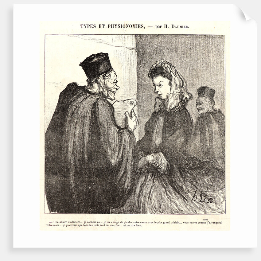 An Adulterous Affair by Honoré Daumier