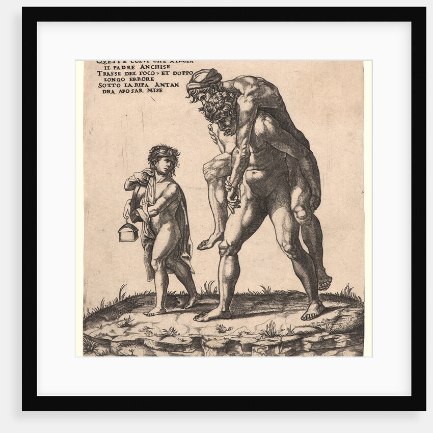 Aeneas Rescuing His Father, Anchises, ca. 1527- 1538 by Giovanni Jacopo Caraglio