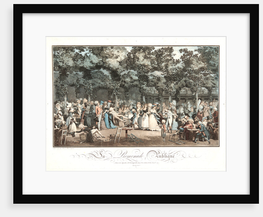 Public Promenade (La Promenade Publique), 1792 by Philibert Louis Debucourt