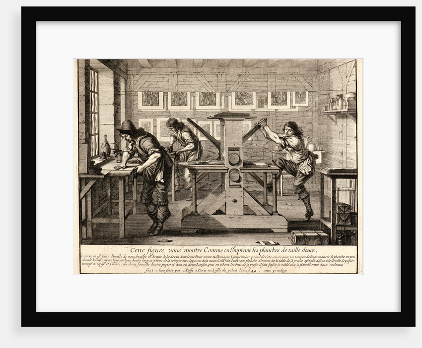 The Printers in Their Workroom, 1642 by Abraham Bosse